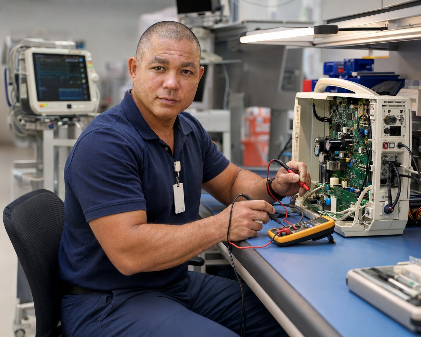 BiomedRx technician performing index old to protect patient safety