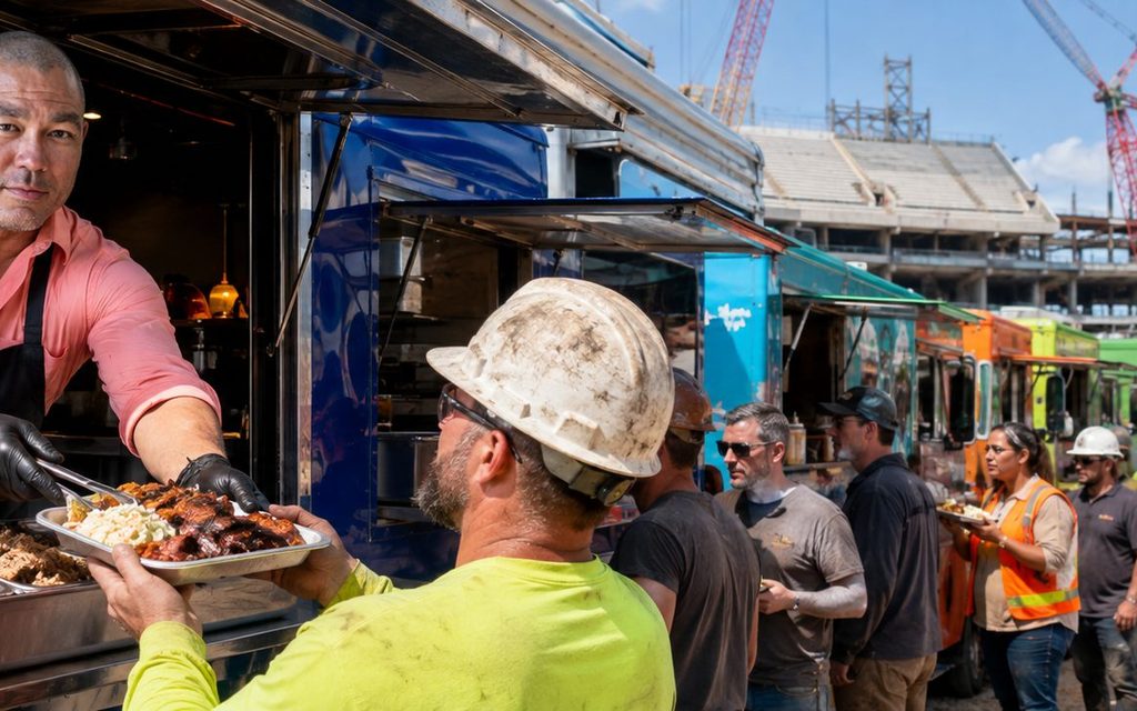 Vendor partners | Job Site Route Food truck vendor partners serving a job site