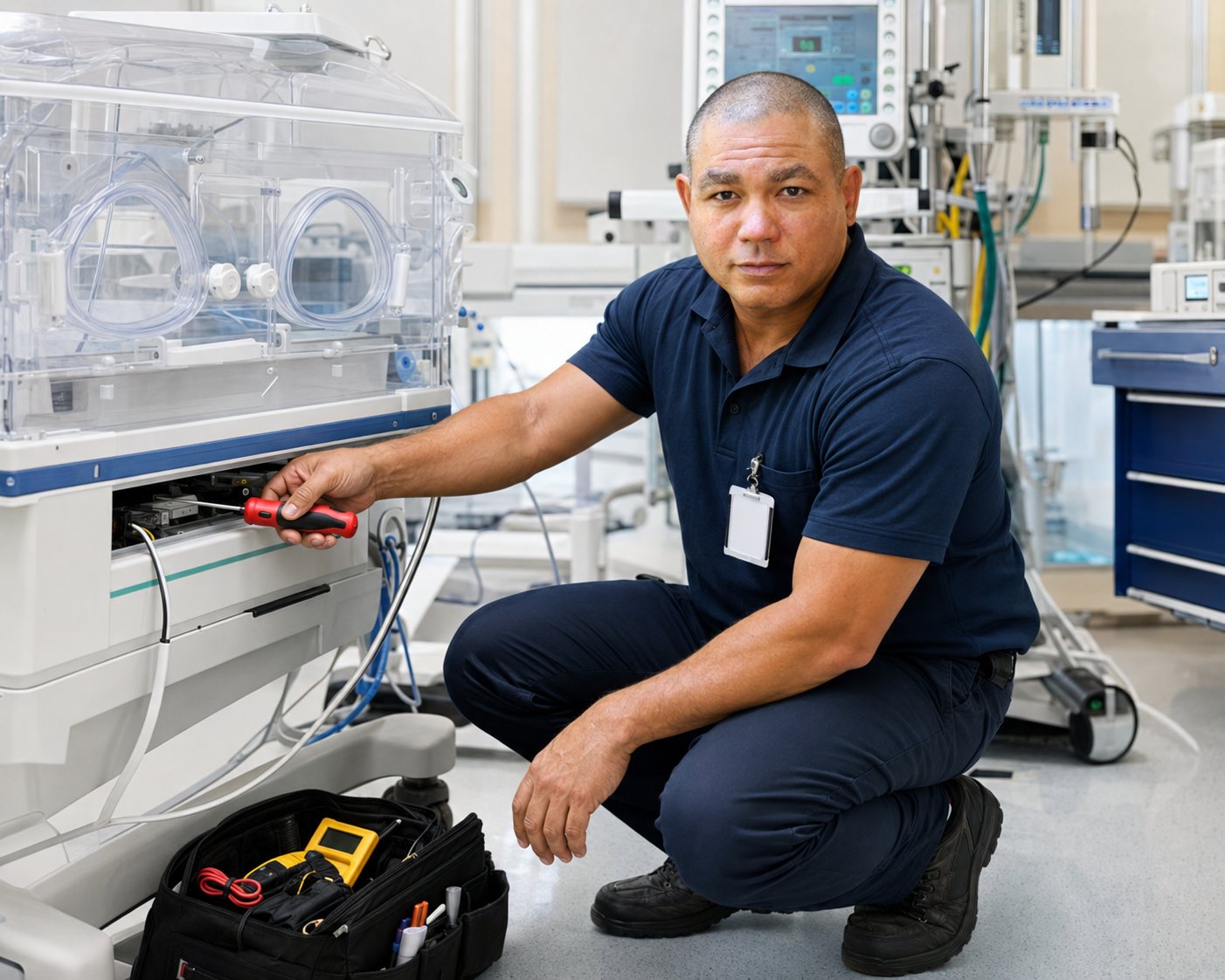 BiomedRx healthcare technology management team delivering contractors